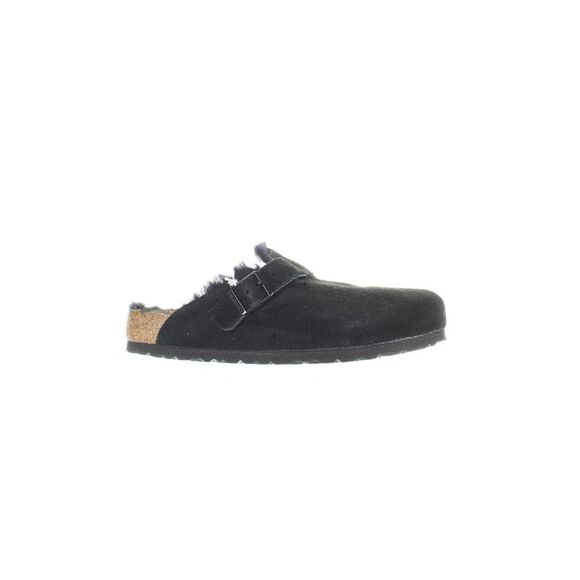 Birkenstock Shoes - Birkenstock Womens Boston Fur Black Mules EUR 38 Medium (B, M)